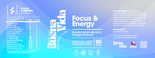 Focus & Energy | Rendimiento Mental y Energía Natural