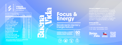 Focus & Energy | Rendimiento Mental y Energía Natural